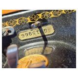 Vintage Singer Sewing Machine in Wood Cabinet with Matching Bench Ð Model AG915966