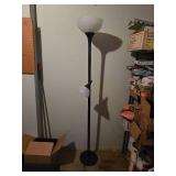 Modern Black Floor Lamp with Uplight & Reading Light
