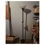 Modern Black Floor Lamp with Uplight & Reading Light