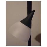 Modern Black Floor Lamp with Uplight & Reading Light
