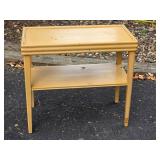 Two-Tier Painted Wood Side Table Ð Yellow