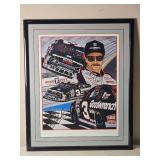*AUTOGRAPH* *DALE EARNHARDT - Framed Dale Earnhardt Illustrated Print Ð Goodwrench #3 Monte Carlo