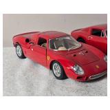 Ferrari Die Cast Model Cars - 1:18 - Spark / Burago / ERTL - Ferrari GTO (1962) / GTB-4 (1966) / 250 Le Mans (1965) / 250 Testa Rossa (1957)