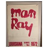 *SIGNED* Man Ray 1972 Louisiana Exhibition Poster