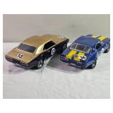 GMP Precision Replicas 1:18 – 1968 Chevrolet Camaro Trans-Am Racers (Pair) – #13 Black/Gold & #36 Penske Blue/Yellow