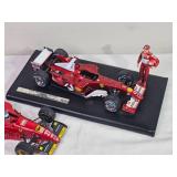 Ferrari Formula 1 Die-Cast Models – Group of 2 + Schumacher Figure – 1:18 Scale