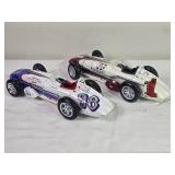 Bundle: Two 1:18 Indy Roadster Die-Cast Models – Willard Battery Special #98 + Bowes Seal Fast Special #1