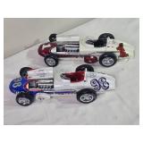 Bundle: Two 1:18 Indy Roadster Die-Cast Models – Willard Battery Special #98 + Bowes Seal Fast Special #1