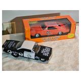 Die-Cast TV & Movie Classics Lot – ERTL Dukes of Hazzard “General Lee” 1:25 NIB + Blues Brothers “Bluesmobile” 1:25