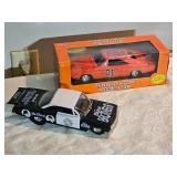 Die-Cast TV & Movie Classics Lot – ERTL Dukes of Hazzard “General Lee” 1:25 NIB + Blues Brothers “Bluesmobile” 1:25