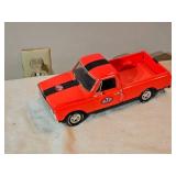 1:18 Scale STP Chevy Pickup Truck & Matching Dual-Axle Race Trailer – Die-Cast Model Lot