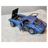 1:18 Racing Legends 1963 Chevrolet Corvette Grand Sport #80 Die-Cast Model – Opening Panels, Detailed Engine