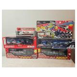 Lot of NASCAR Racing Team Transporters – Racing Champions, Matchbox, Jimmie Johnson Lowe’s #48, 1:64 Scale