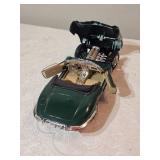 Pair of Jaguar Die-Cast Models – 1:18 Jaguar XK-E Roadster & 1939 Jaguar SS-100 by Franklin Mint