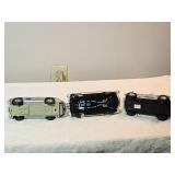 1:24 Scale Classic Sports Car Trio – Franklin Mint Mercedes-Benz 300SL Gullwing, 1953 Corvette Roadster, & Shelby Cobra Die-Cast Models