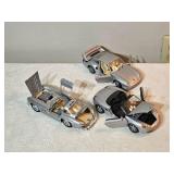 Die-Cast Model Car Trio – Mercedes-Benz 300SL (1:24), Porsche Boxster, & Porsche 959 – Opening Panels