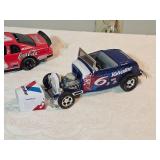 Lot of 3 Die-Cast Racing Cars – Scott Bloomquist #18 Dirt Late Model / Dale Earnhardt #3 Coca-Cola Monte Carlo / Valvoline ’32 Ford Coupe Hot Rod
