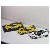 1:18 Corvette Racing Die-Cast Lot – C7.R #3, C7.R #63 Le Mans, & 2021 Corvette C8 Indy 500 Pace Car