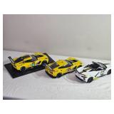 1:18 Corvette Racing Die-Cast Lot – C7.R #3, C7.R #63 Le Mans, & 2021 Corvette C8 Indy 500 Pace Car
