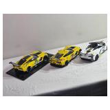 1:18 Corvette Racing Die-Cast Lot – C7.R #3, C7.R #63 Le Mans, & 2021 Corvette C8 Indy 500 Pace Car