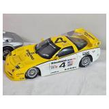 1:18 Corvette Diecast Pair – Exoto Corvette Grand Sport #10 & GMP Goodwrench C5-R #4 (Group of 2)