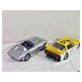 1:18 Corvette Diecast Pair – Exoto Corvette Grand Sport #10 & GMP Goodwrench C5-R #4 (Group of 2)