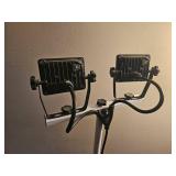 Dual-Head LED Work Light on Adjustable Tripod Stand