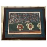 Kirby Puckett "Amazing Metrodome Catch" Limited Edition /600 Artist Signed Lithograph by Bill Purdom Framed and Matted Minnesota Twins Baseball