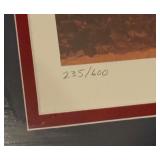 Kirby Puckett "Amazing Metrodome Catch" Limited Edition /600 Artist Signed Lithograph by Bill Purdom Framed and Matted Minnesota Twins Baseball