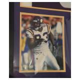 John Randle Autographed Jersey Professionally Framed and Matted With Photos Minnesota Vikings Football