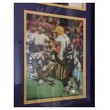 John Randle Autographed Jersey Professionally Framed and Matted With Photos Minnesota Vikings Football