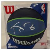 Kevin Garnett Autographed Timberwolves Style Basketball Beckett Authenticated