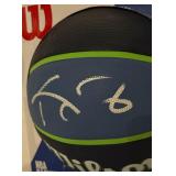 Kevin Garnett Autographed Timberwolves Style Basketball Beckett Authenticated