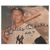Mickey Mantle Autographed and Inscribed "No. 7" 8x10" New York Yankees Baseball Photo - Authenticity Guaranteed