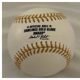 Carlos Correa Autographed Gold Glow Award Rawlings Official Baseball Minnesota Twins