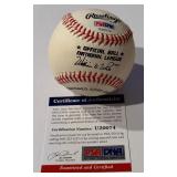 Gaylord Perry Autographed  Baseball With PSA COA Rawlings ONLB White Ball
