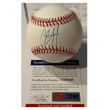 CC Sabathia Autographed Baseball With PSA COA Rawlings OMLB Selig Ball