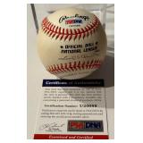 Robin Roberts Autographed Baseball Inscribed "HOF 76" With PSA COA Rawlings ONLB Ball