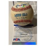 Jim "Mudcat" Grant Autographed Baseball With PSA COA Rawlings OALB Budig Ball