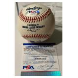 Frank Viola Autographed and Inscribed "87 WS MVP 88 AL CY" With PSA COA Rawlings OMLB Selig Ball