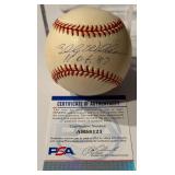 Billy Williams Autographed and Inscribed "HOF 87" Baseball Rawlings ONLB Ball