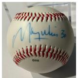 Maury Wills Autographed Dodgers Rawlings ONLB Baseball