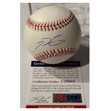 Prince Fielder Autographed Baseball With PSA COA Rawlings OMLB Selig Ball