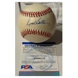 Earl Battey Autographed Baseball With PSA COA Rawlings OALB Budig Ball
