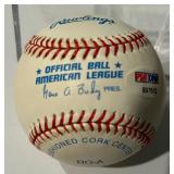 Andy Pettite Autographed Baseball With PSA COA Rawlings OALB Budig Ball