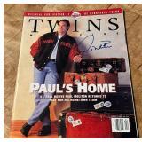 Paul Molitor Autographed Minnesota Twins Baseball Magazine