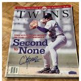 Chuck Knoblauch Autographed Minnesota Twins Baseball Magazine