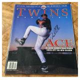 Brad Radke Autographed Minnesota Twins Baseball Magazine