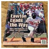 Matt Lawton Autographed and Inscribed "AS 2008" Minnesota Twins Baseball Magazine