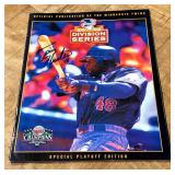 Torii Hunter Autographed 2002 Division Series Minnesota Twins Playoff Program